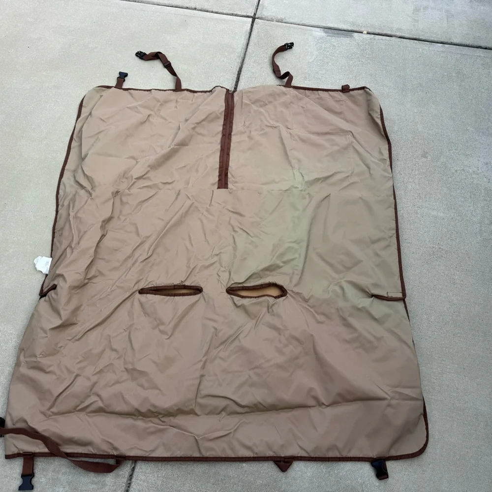 Brown Quilted Dog Car Seat Cover